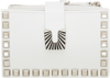 TOGA WHITE LEATHER STUDS SMALL WALLET