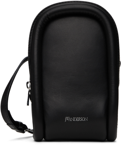 Jw Anderson Zip-up Messengr Bag In Black