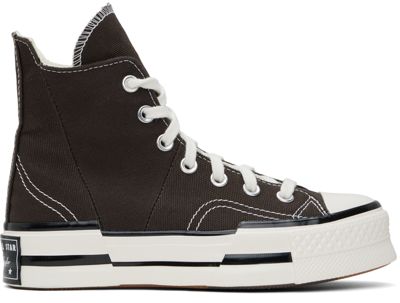 Converse Brown Chuck 70 Plus Trainers In Fresh Brew/egret/bla