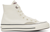 CONVERSE OFF-WHITE CHUCK 70 MIXED MATERIALS SNEAKERS