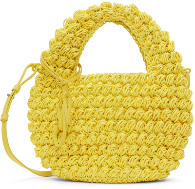 Jw Anderson Yellow Popcorn Basket Bag In 200 Yellow