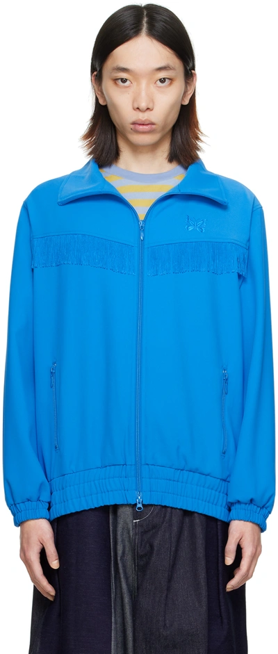 Needles Blue Fringe Track Jacket In C-blue