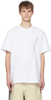 Y/project White Pinched T-shirt In Evergreen Optic Whit