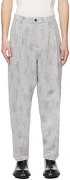 HENRIK VIBSKOV GRAY TRACKING TROUSERS