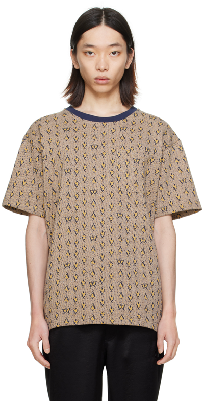 Needles Jacquard Patterned T-shirt Multicolor