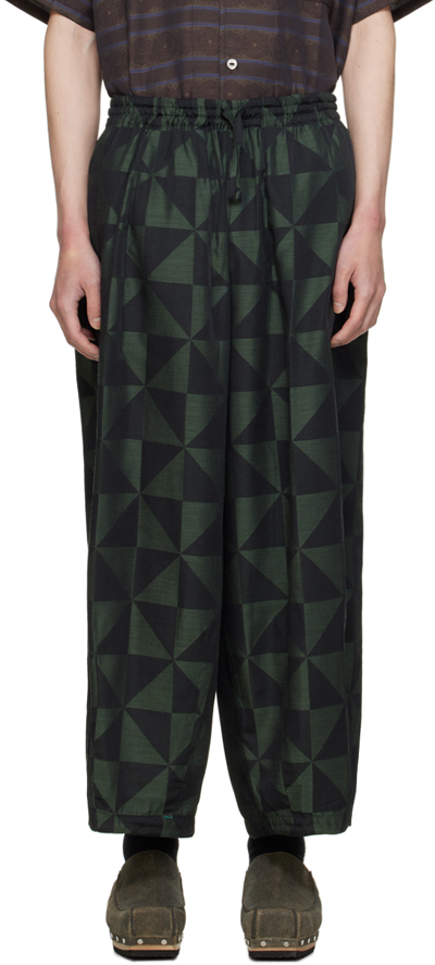 Needles Green H.d.p. Trousers In A-green