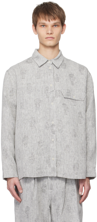 Henrik Vibskov Grey Post Shirt In Grey