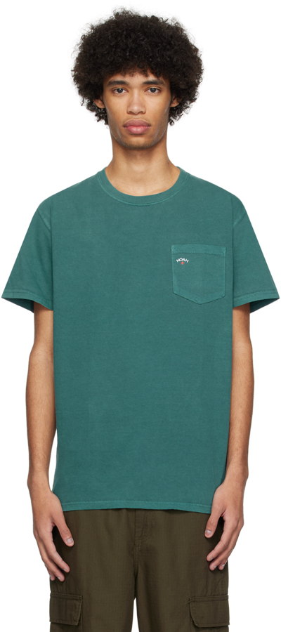 Noah Blue Pocket T-shirt In Deep Teal