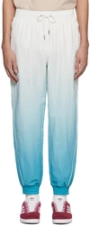 Tommy Jeans White & Blue Degrade Track Pants In Mystic Turquoise