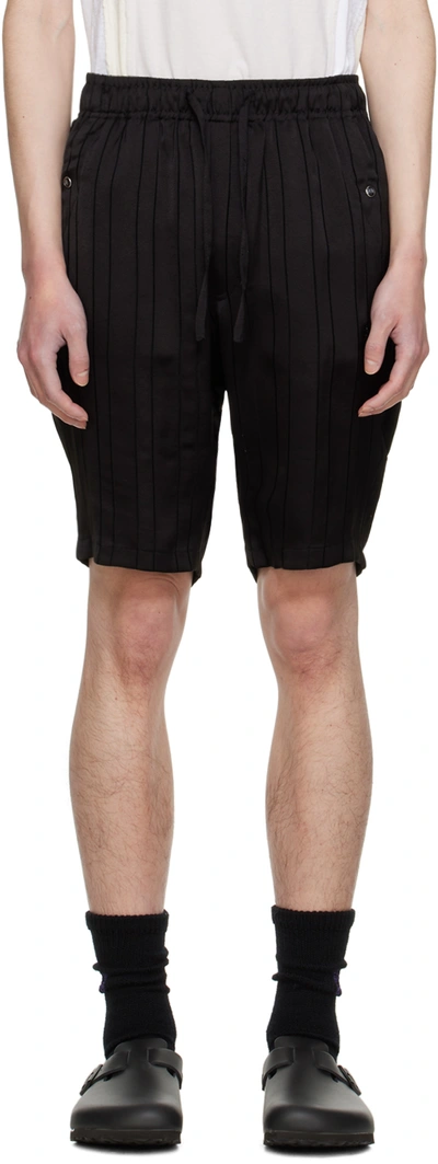 Needles Black String Cowboy Shorts In C-black