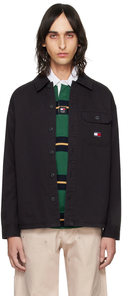 Tommy Jeans Black Embroidered Shirt