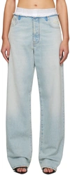 Darkpark Blue Claire Jeans In Bluesh White
