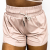 Anna-kaci Drawstring Waist Lined Active Shorts In Pink