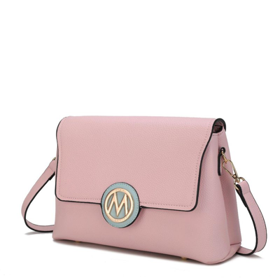 Mkf Collection By Mia K Johanna Multi Compartment Crossbody Bag In Pink