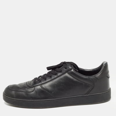 Pre-owned Louis Vuitton Black Leather Rivoli Trainers Size 44