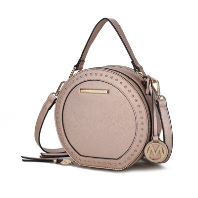 Mkf Collection By Mia K Lydie Multi Compartment Crossbody Bag In Pink