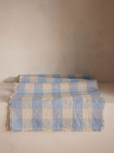 Soho Home Arzon Table Runner In Blue