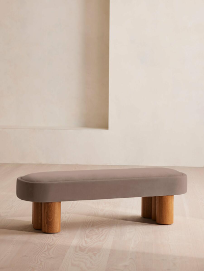 Soho Home Nieve Bench In Grey