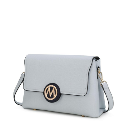 Mkf Collection By Mia K Johanna Multi Compartment Crossbody Bag In Blue
