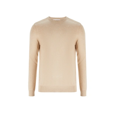 Selected Cotton Jumper In Neutral