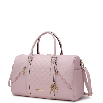 Mkf Collection By Mia K Allegra Vegan Leather Women's Duffle In Pink