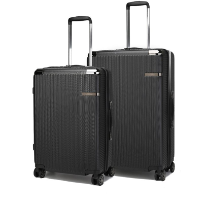Mkf Collection By Mia K Tulum Large And Extra Large Check-in Spinner With Tsa Security Lock In Black