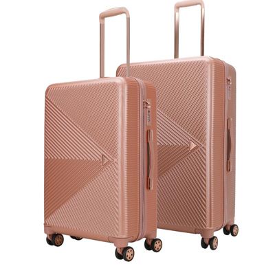 Mkf Collection By Mia K Felicity Luggage Set Extra Large And Large In Pink