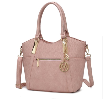 Mkf Collection By Mia K Hazel Vegan Leather Women's Tote In Pink