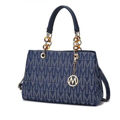Mkf Collection By Mia K Sirna M Signature Tote Bag In Blue