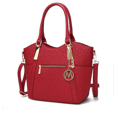 Mkf Collection By Mia K Hazel Vegan Leather Women's Tote In Red