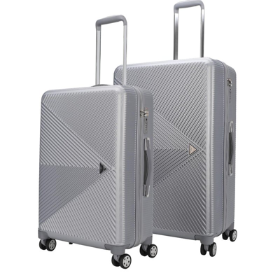 Mkf Collection By Mia K Felicity Luggage Set Extra Large And Large In Grey