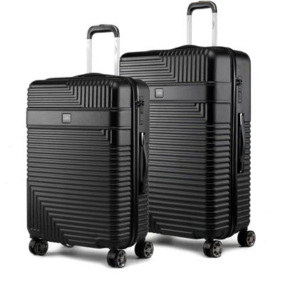 Mkf Collection By Mia K Mykonos Luggage Set-extra Large And Large In Black
