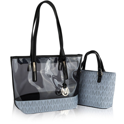Mkf Collection By Mia K Tayla Tote & Mini Bag In Grey