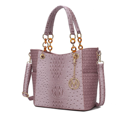 Mkf Collection By Mia K Miriam Signature Tote Handbag In Pink