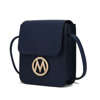Mkf Collection By Mia K Skylar Vegan Leather Women's Crossbody Bag In Blue