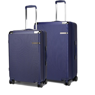 Mkf Collection By Mia K Tulum Large And Extra Large Check-in Spinner With Tsa Security Lock In Blue