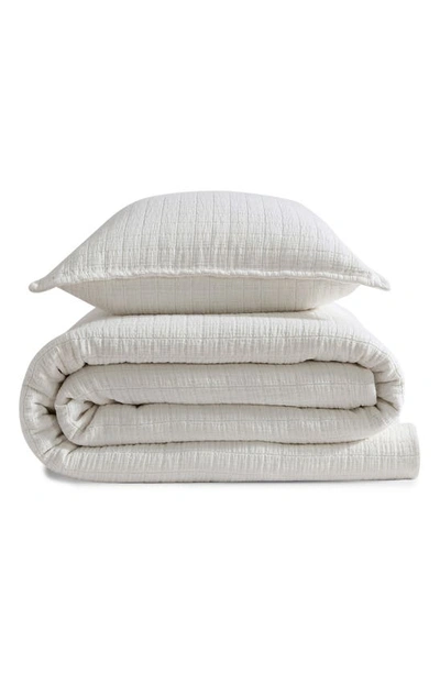 CALVIN KLEIN ESSENTIAL WASHED JACQUARD COVERLET