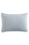 Calvin Klein Essential Washed Jacquard Pillow Sham In Blue
