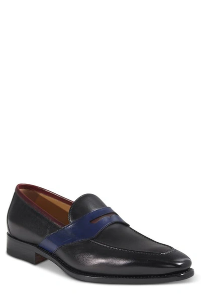 Paul Stuart Men's Georgetown Leather Penny Loafers In Black