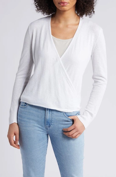 Nic + Zoe All Year 4-way Convertible Cardigan In Paper White