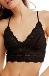 Free People Intimately Fp Amina Longline Bralette In Black