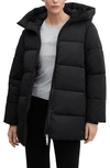 MANGO QUILTED HOODED WATER REPELLENT PUFFER JACKET