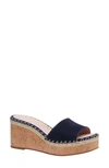 Kate Spade Cosette Espadrille Wedge Sandal In Captain Navy