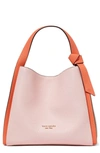 KATE SPADE KNOTT LARGE COLORBLOCK LEATHER HANDBAG