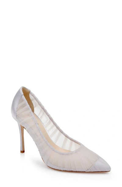 L Agence Marie Pump In Lilac Tulle/satin