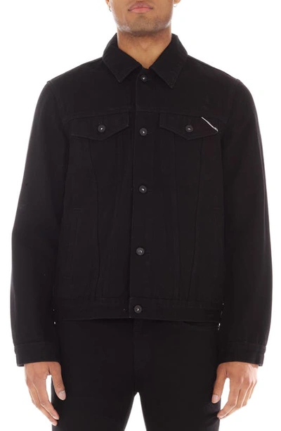 Cult Of Individuality Type Ii Denim Jacket In Double Black