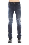 CULT OF INDIVIDUALITY PUNK DISTRESSED SUPER SKINNY JEANS