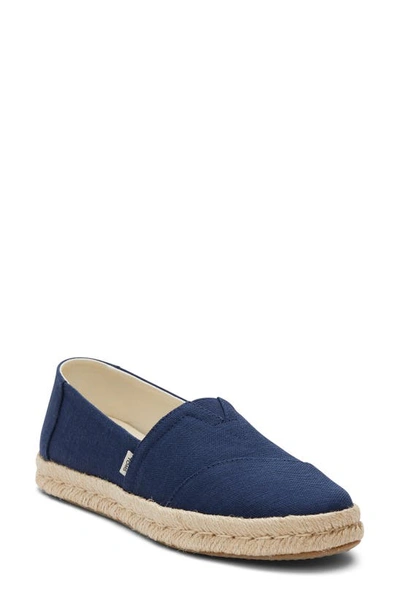 Toms Alpargata Rope Espadrille Slipon In Blue