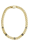 ST. MORAN GEO STREET STONE STATION CURB CHAIN NECKLACE