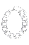 St. Moran Oversize Curb Link Chain Necklace In Silver
